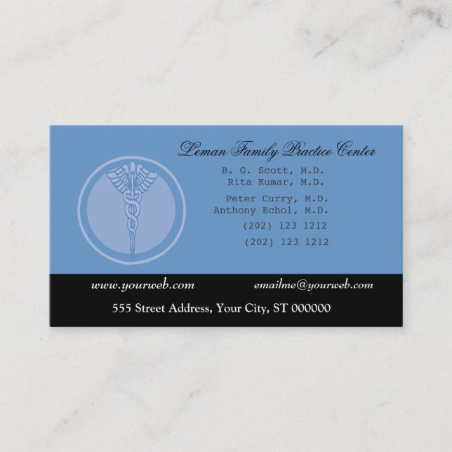 Doctor M.D. Business and  Appointment (Front)