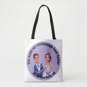 DOCTOR MD You make my stethoscope beat fast Tote Bag