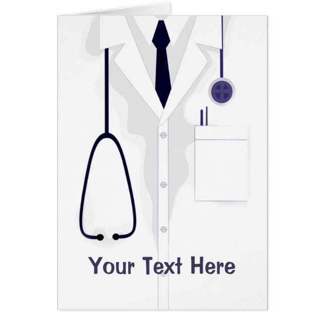 Doctor Medical Coat Male White Custom (Front)