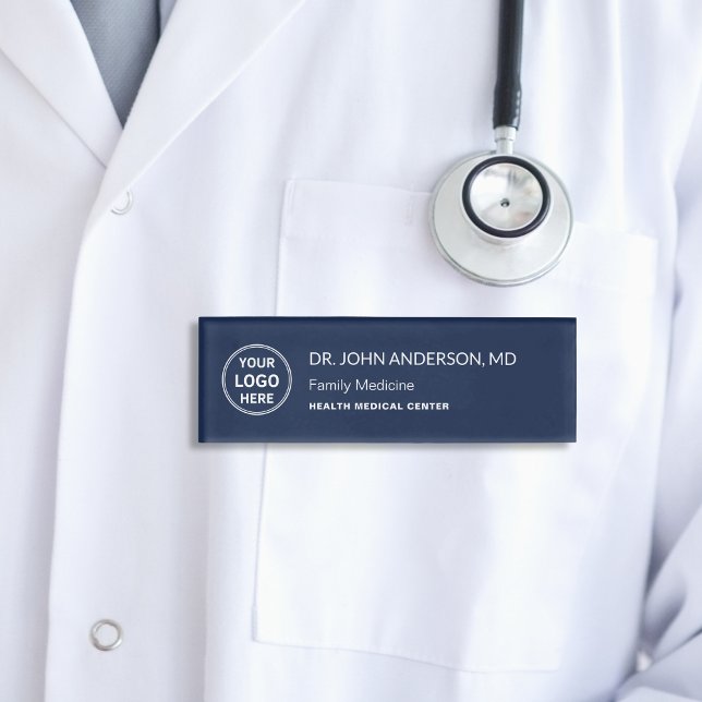 Doctor Medical Healthcare Clinic Custom Logo Name Tag (Doctor Medical Healthcare Clinic Custom Logo Name Tag)