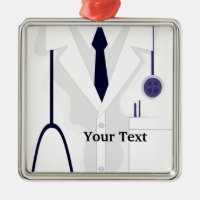 Doctor Medical Lab Coat Uniform Premium Ornament
