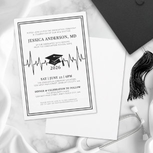 Doctor Medical Nursing School Graduation Invitation
