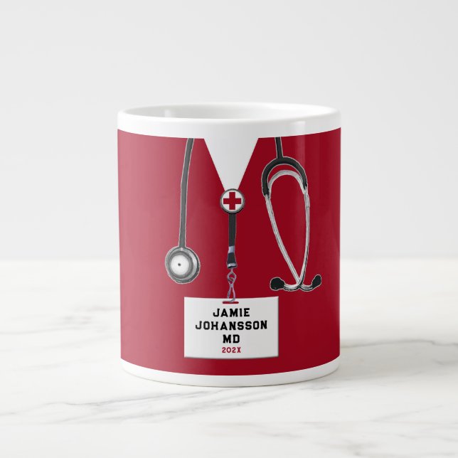 Doctor Medical School Grad Large Coffee Mug (Front)
