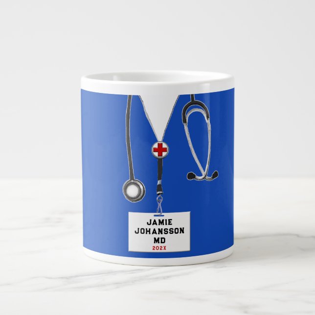 Doctor Medical School Grad Large Coffee Mug (Front)