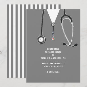 Doctor Medical School Graduation Announcement