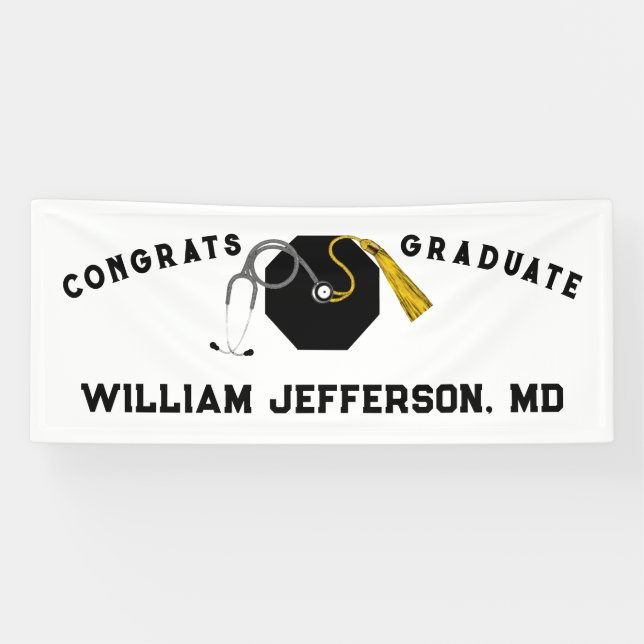 Doctor Medical School Graduation Banner (Horizontal)