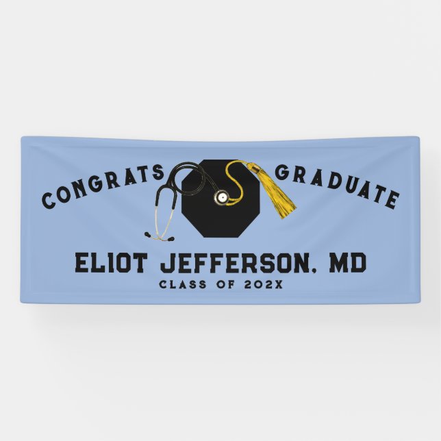 Doctor Medical School Graduation Banner (Horizontal)