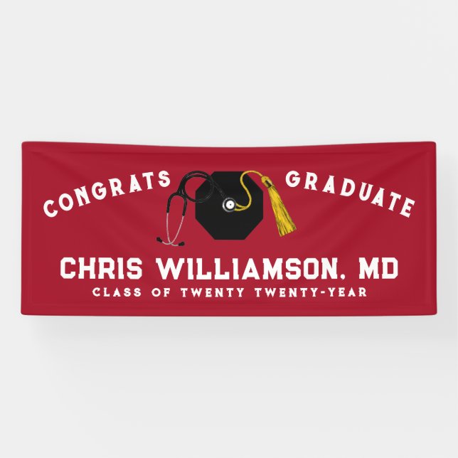 Doctor Medical School Graduation Banner (Horizontal)
