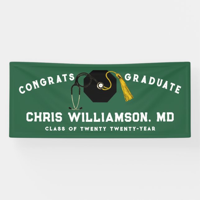 Doctor Medical School Graduation Banner