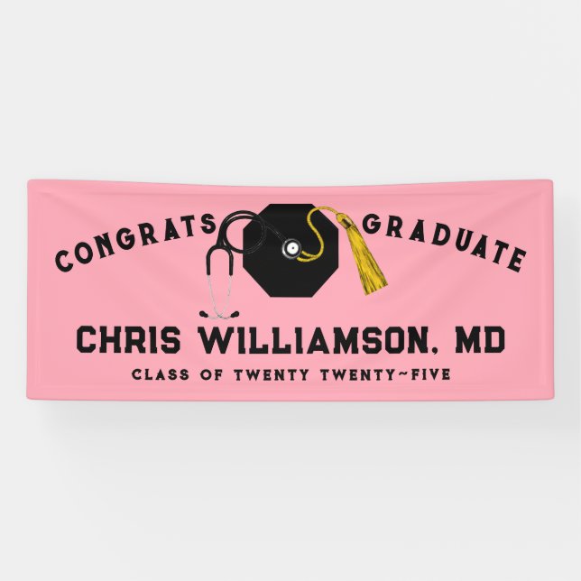 Doctor Medical School Graduation Banner (Horizontal)