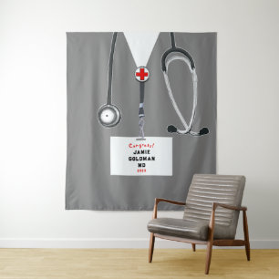 Doctor Medical School Graduation Congrats Tapestry