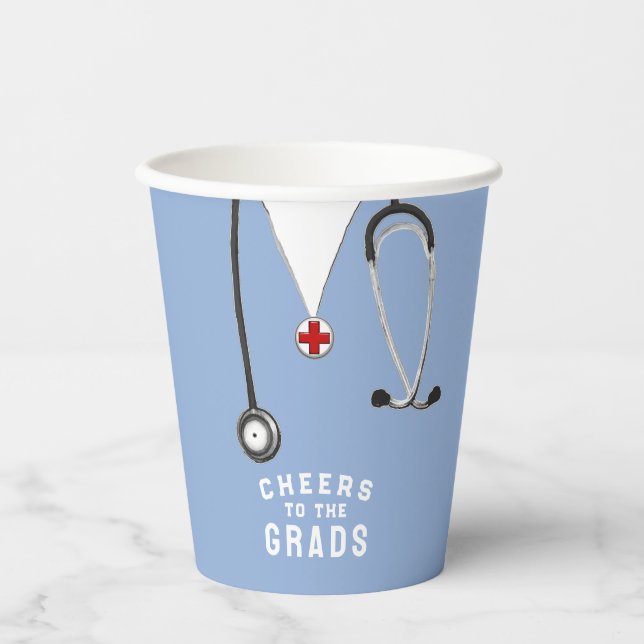 Doctor Medical School Graduation Paper Cups (Front)