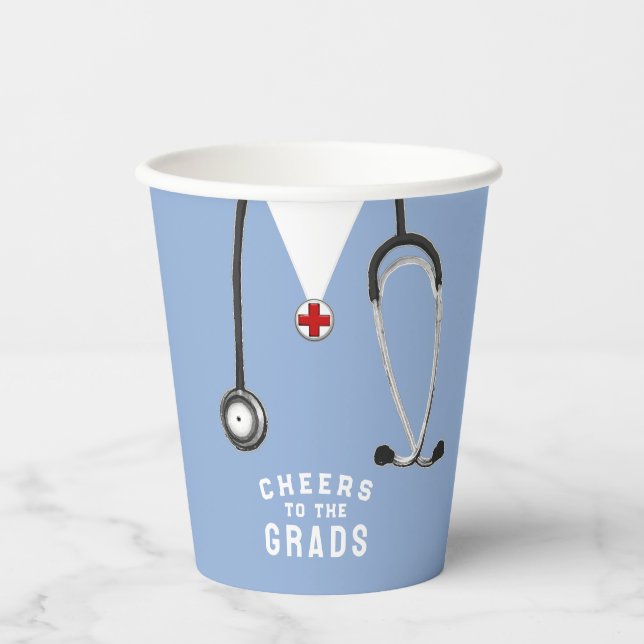 Doctor Medical School Graduation Paper Cups (Front)