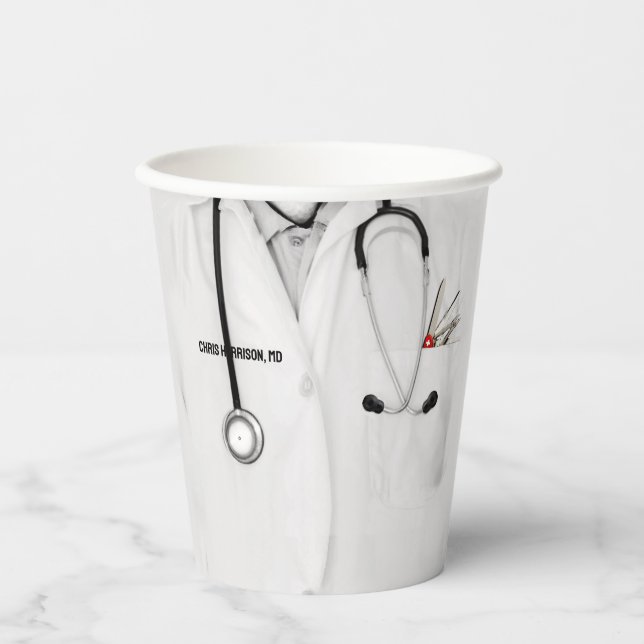 Doctor Medical School Graduation Paper Cups (Front)