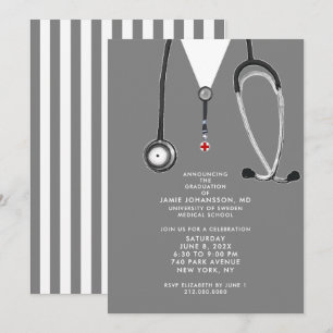 Doctor Medical School Graduation Party Invitations