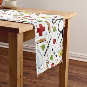 Doctor Medical School Graduation Party Short Table Runner