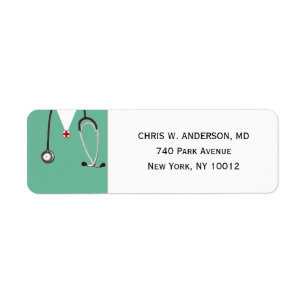 Doctor Medical School Graduation Return Address Label