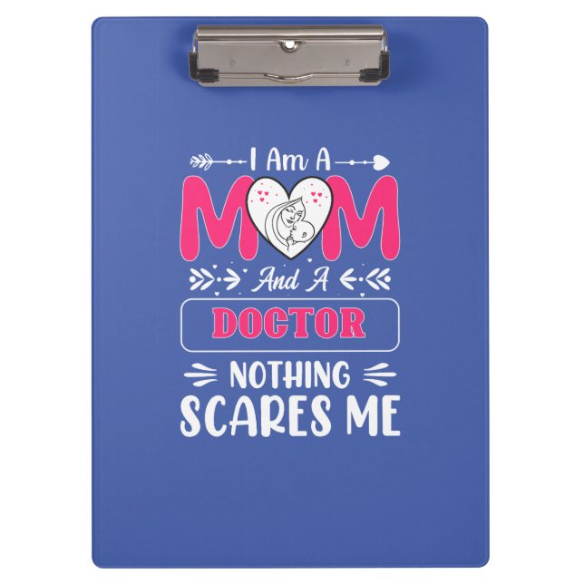 Doctor Mum, Funny Doctor Mum Clipboard (Front)