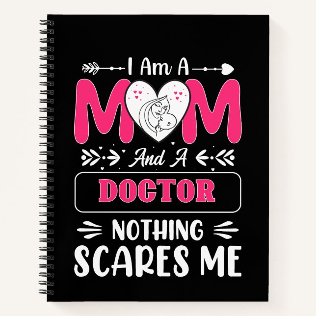Doctor Mum, Funny Doctor Mum Notebook (Front)