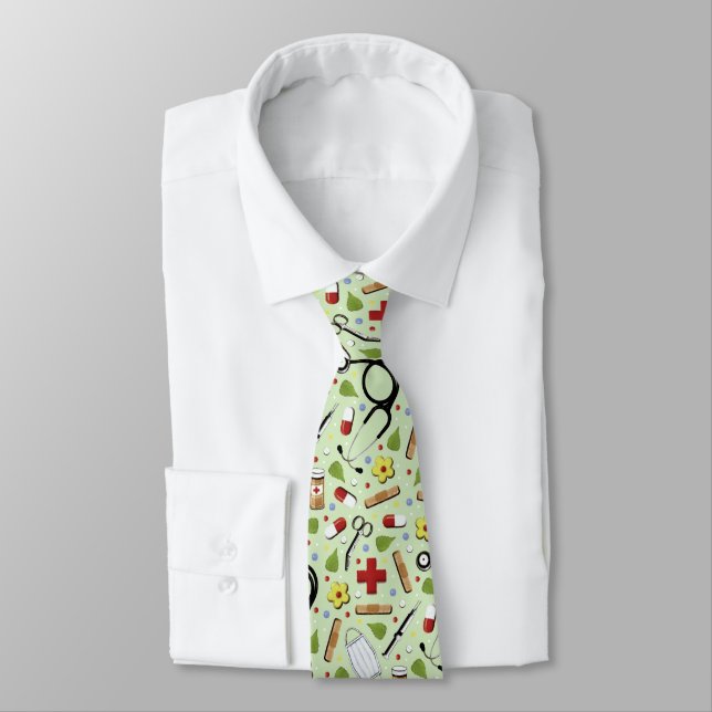 Doctor Novelty Gift Tie (Tied)