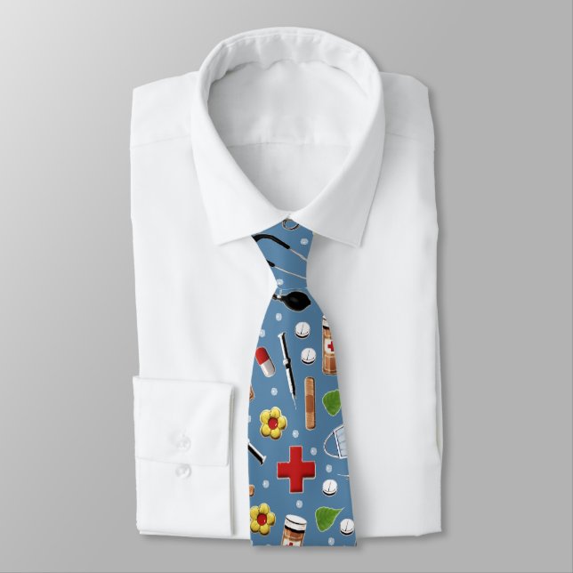 Doctor Novelty Gift Tie (Tied)