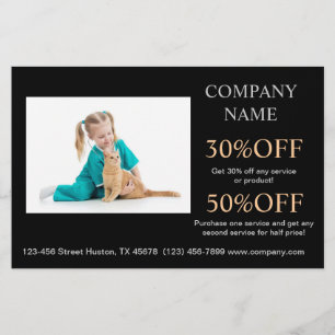 Doctor nurse animal hospital veterinarian flyer