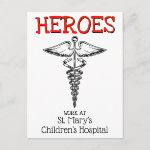 Doctor Nurse Medical Hospital Nursing Thank You Postcard