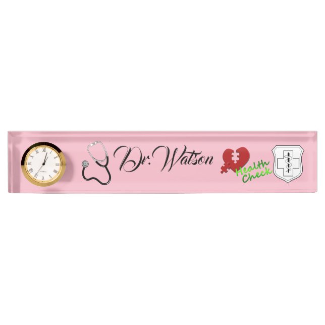 Doctor Nurse Medical Office Destiny Nameplate (Front)