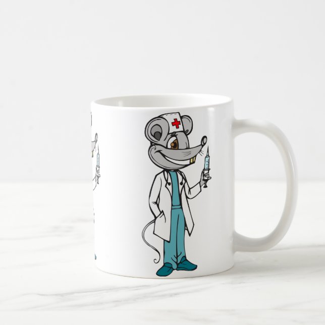 Doctor Nurse Mouse Coffee Mug (Right)