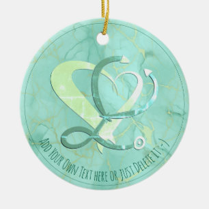 Doctor, nurse, paramedic, emergency gift template ceramic ornament