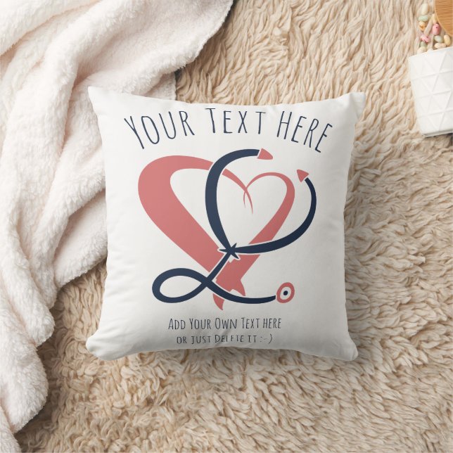 Doctor, Nurse, Paramedic, Emergency. Gift Template Cushion (Blanket)