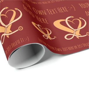Doctor, nurse, paramedic, emergency gift template wrapping paper