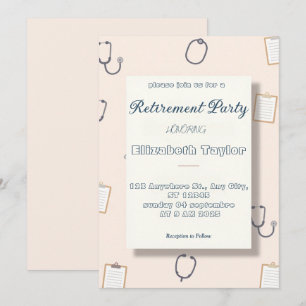 Doctor nurse retirement invitation