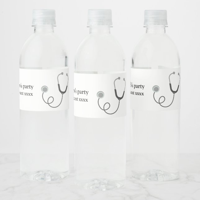 Doctor , Nursing, Medical, hospital Water Bottle Label (Bottles)
