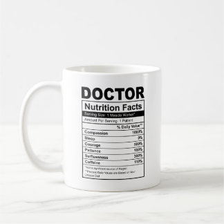 Doctor Nutrition fact Mug