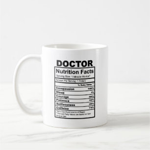 Doctor Nutritional Fact Mug Funny Mug