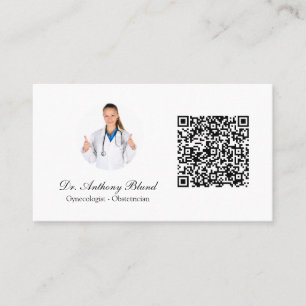Doctor OBGYN Obstetrician Gynaecologist Business Card