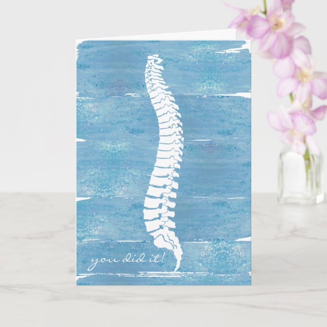 Doctor of Chiropractic Graduation Card, DC grad,   Card (Orchid)