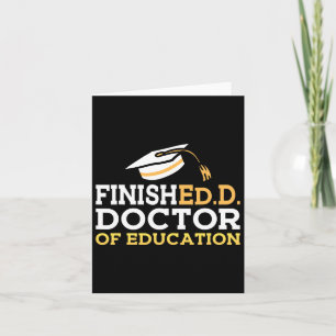 Doctor Of Education Doctoral Degree Graduation 202 Card