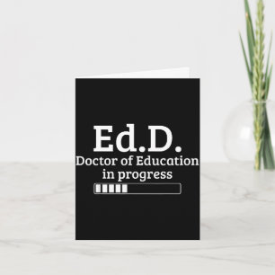 Doctor of education ph.d doctorate graduation card