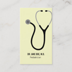 Doctor of Medicine MD Stethoscope Business Card