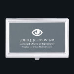 Doctor of Optometry Personalised Business Card Holder<br><div class="desc">Custom business card holder tailored to a doctor of optometrist.</div>