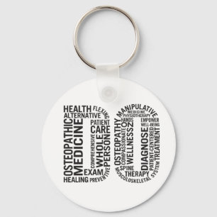 Doctor of Osteopathic Medicine DO Osteopathy Key Ring
