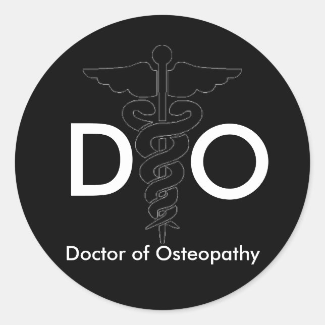 Doctor of Osteopathy Classic Round Sticker (Front)
