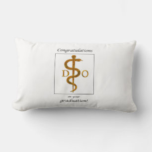 Doctor of Osteopathy Graduation Congratulations Lumbar Cushion