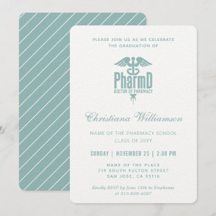 Doctor of Pharmacy PharmD Pharmacy Graduation Invitation