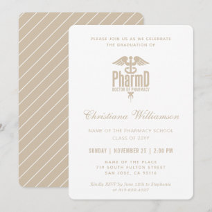 Doctor of Pharmacy PharmD Pharmacy Graduation Invitation