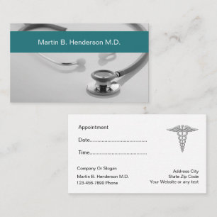 Doctor Office Appointment Business Cards