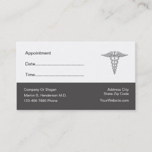 Doctor Office Appointment Card