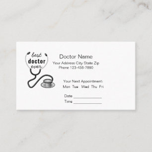 Doctor Office Appointment Card Personalised